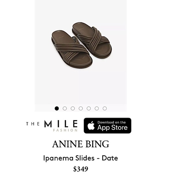 Anine Bing Ipanema Sandals Slip On Slides Scandi Girl - Picture 13 of 16